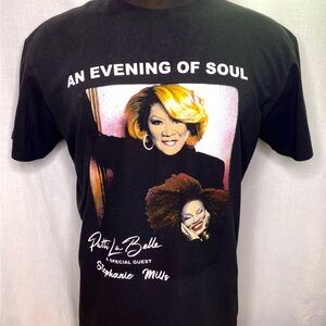 Patti LaBelle Concert T-shirt Black XL An Evening of Soul Guest Stephanie Mills